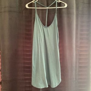 Lulu’s Casual T-strap Green Dress